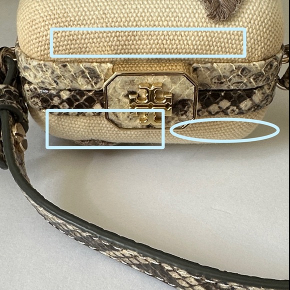 Tory Burch Jardin Canvas Minaudiere Clutch